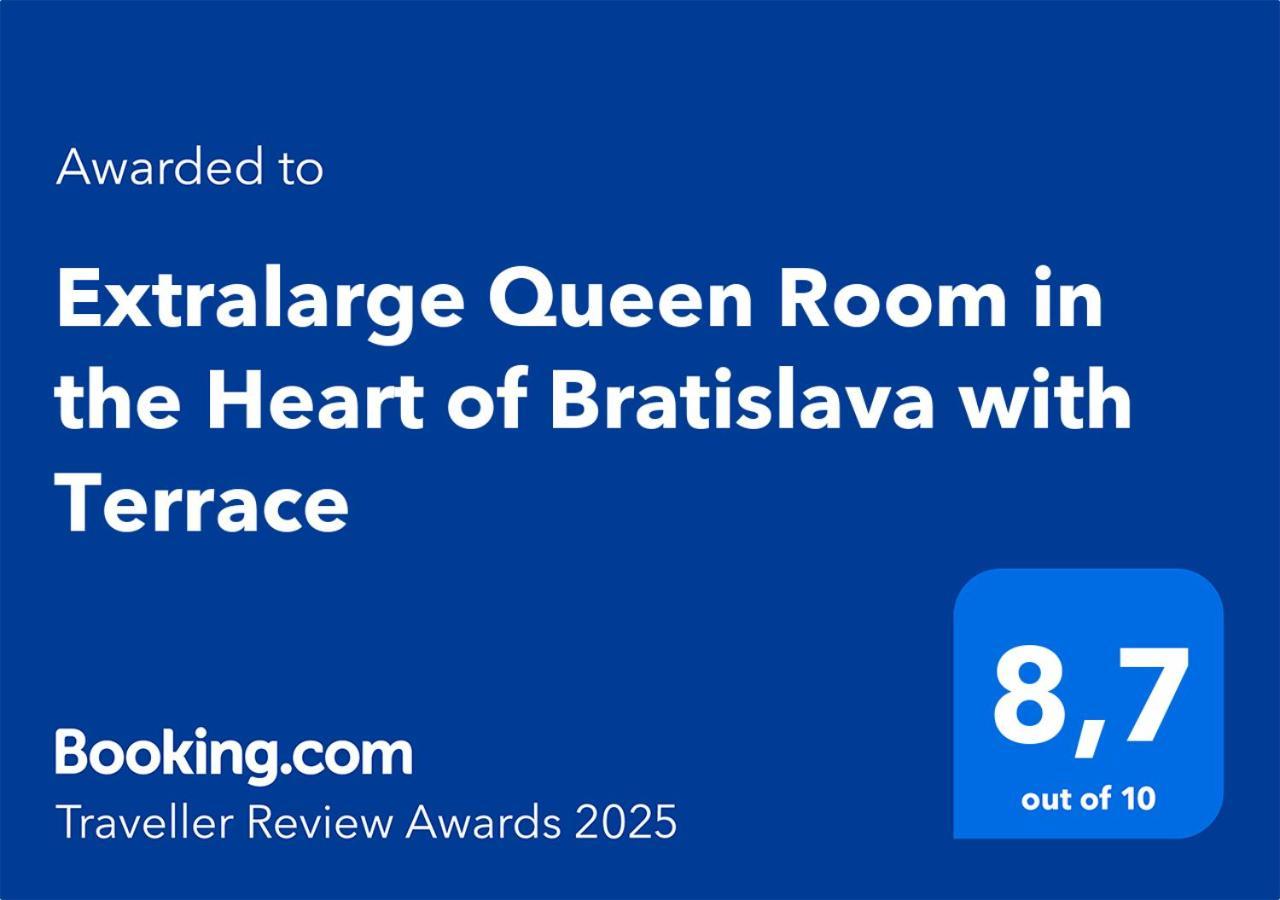 Extralarge Queen Room In The Heart Of Bratislava With Terrace エクステリア 写真